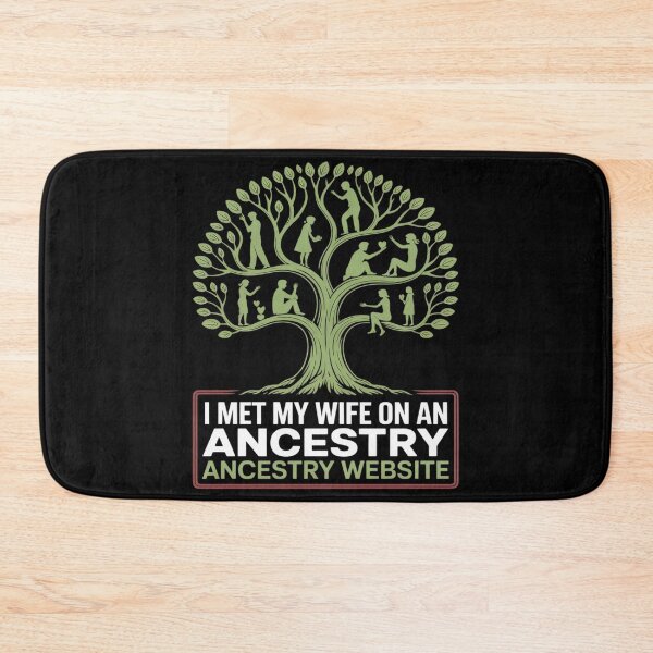 Item preview, Funny Genealogy Marriage Joke I Met My Wife Through Ancestry designed and sold by countntenov.