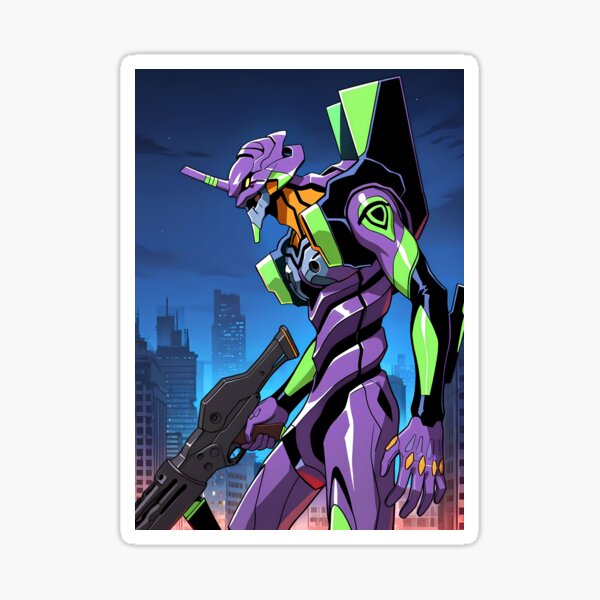 Item preview, Evangelion Unit 01 Neon Genesis Evangelion Anime Mecha Side View designed and sold by riadjamai.