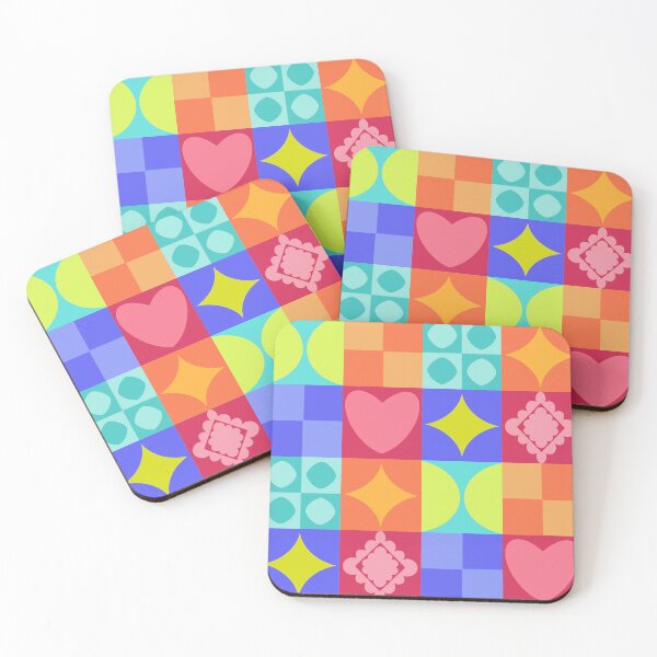 Item preview, All The Dopamine Block Pattern Quilt designed and sold by FoxfireAndCo.