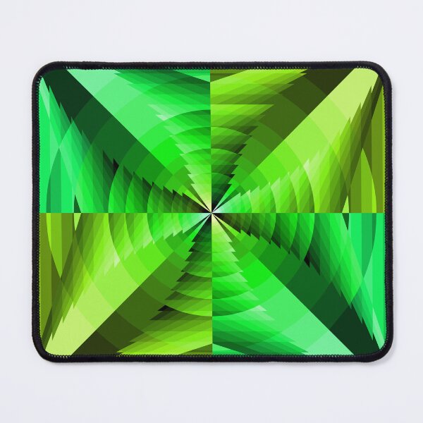 Item preview, Asymmetric Geometric Abstraction in Green, Abstract Art designed and sold by DDJust4U.