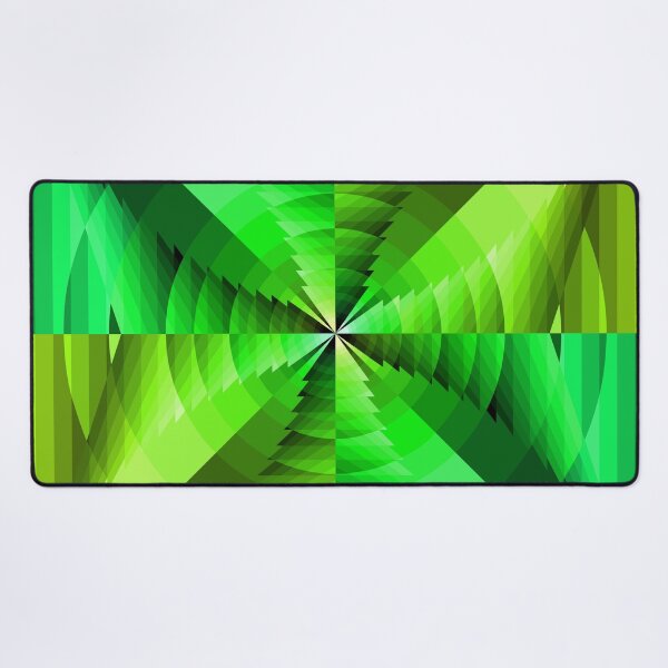 Item preview, Asymmetric Geometric Abstraction in Green, Abstract Art designed and sold by DDJust4U.