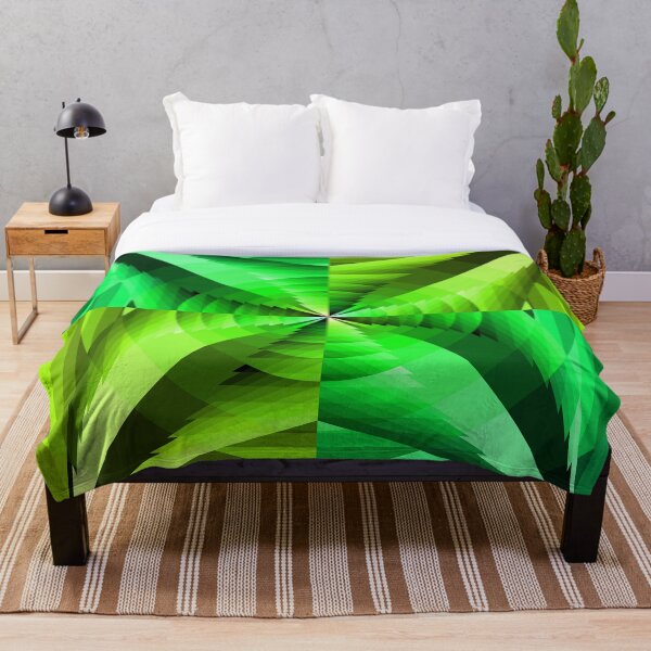 Artikelvorschau, Asymmetrische geometrische Abstraktion in Grün, abstrakte Kunst entworfen und verkauft von DDJust4U.
