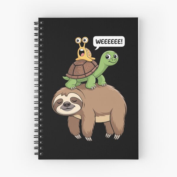 Item preview, Sloth Turtle Snail Piggyback Animal Running Wild designed and sold by Morphologiona.