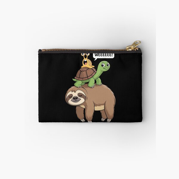 Item preview, Sloth Turtle Snail Piggyback Animal Running Wild designed and sold by Morphologiona.