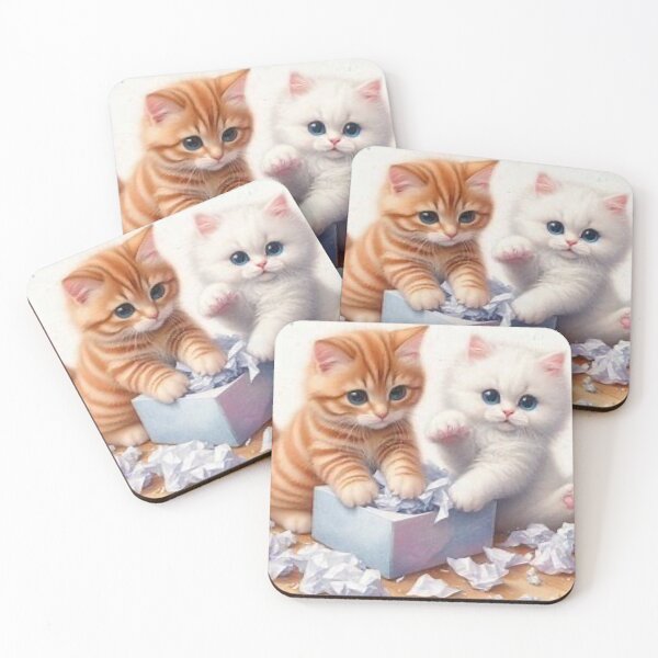Item preview, Two Little Kittens designed and sold by TinCatOutPost.