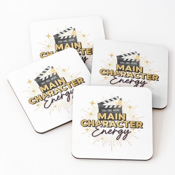 Item preview, Main Character Energy Sticker - Confidence Quote Self Love Aesthetic Manifestation Gift designed and sold by RealVibeVault.