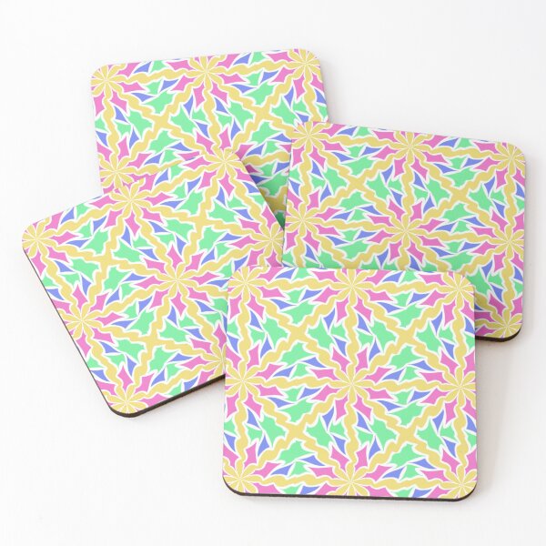 Item preview, Floral Mosaic Mandala Yellow, Pink, Green, Blue designed and sold by HydrangeaDelMar.