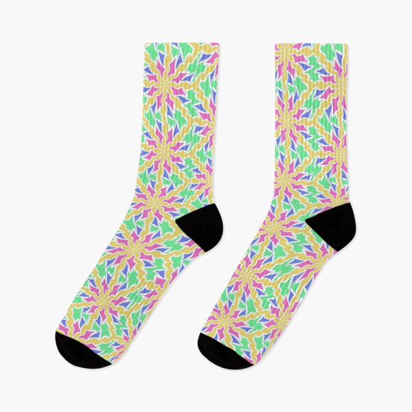 Item preview, Floral Mosaic Mandala Yellow, Pink, Green, Blue designed and sold by HydrangeaDelMar.