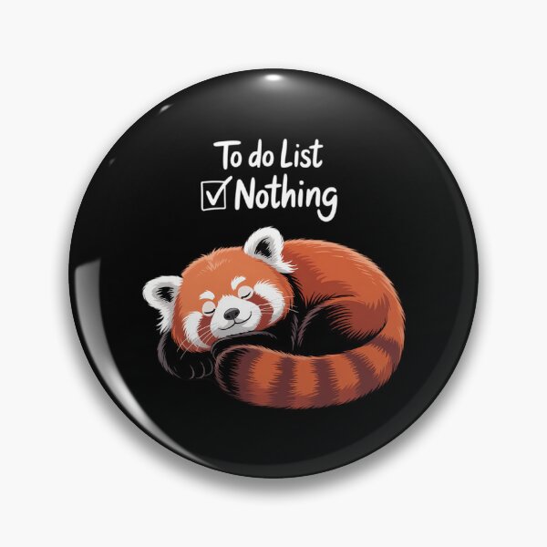 Item preview, Red Panda Cute Lazy Animal to do List designed and sold by Morphologiona.