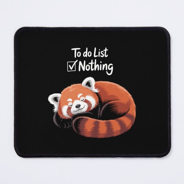 Item preview, Red Panda Cute Lazy Animal to do List designed and sold by Morphologiona.