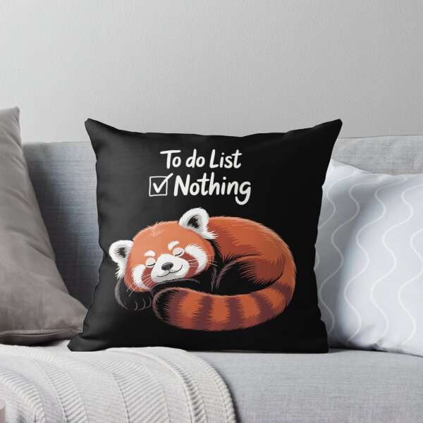 Item preview, Red Panda Cute Lazy Animal to do List designed and sold by Morphologiona.