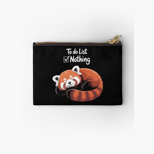 Item preview, Red Panda Cute Lazy Animal to do List designed and sold by Morphologiona.