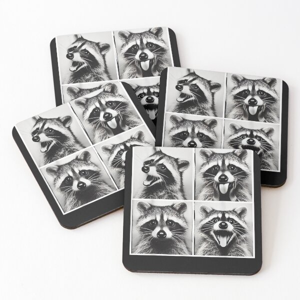 Item preview, Animals Funny Raccoons Rocks On Selfies Retro Raccoon designed and sold by MOHAMED FRASER.