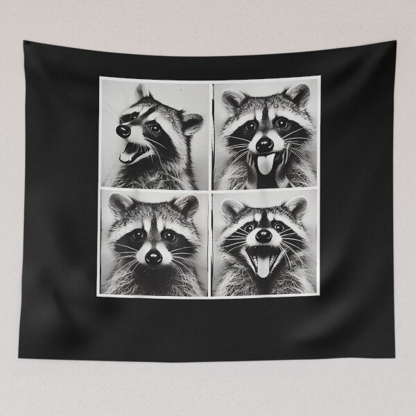 Item preview, Animals Funny Raccoons Rocks On Selfies Retro Raccoon designed and sold by MOHAMED FRASER.