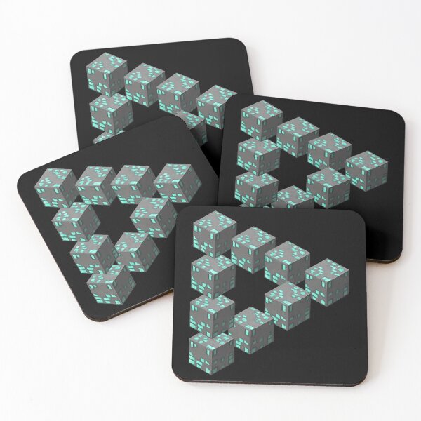 Item preview, Pixelated Blocks Impossible Penrose Triangle - Sheldon T-shirt designed and sold by TBBTMania.