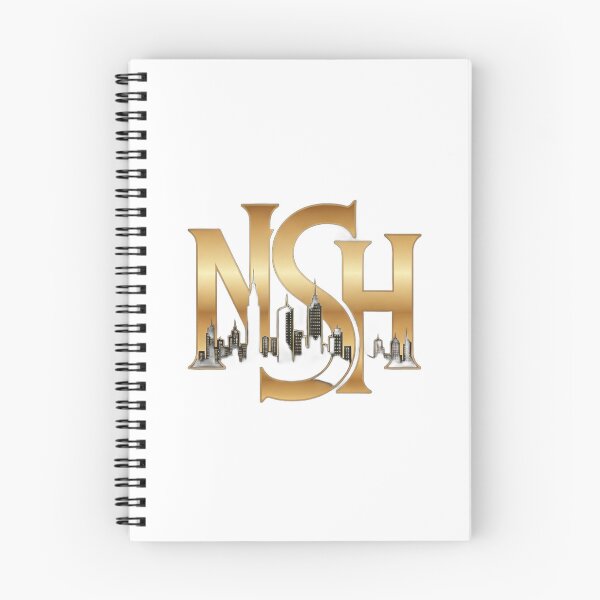 Item preview, Elegant gold initials NSH with urban landscape designed and sold by VerizalShop.