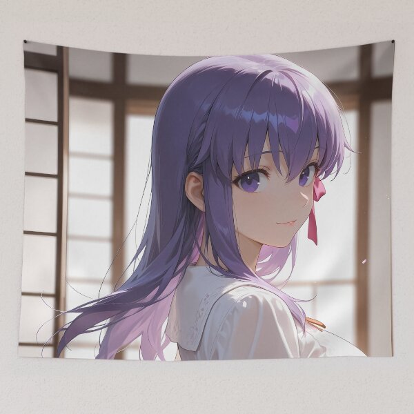 Item preview, Sakura Matou Fate Stay Night Graceful White Dress Waifu designed and sold by riadjamai.