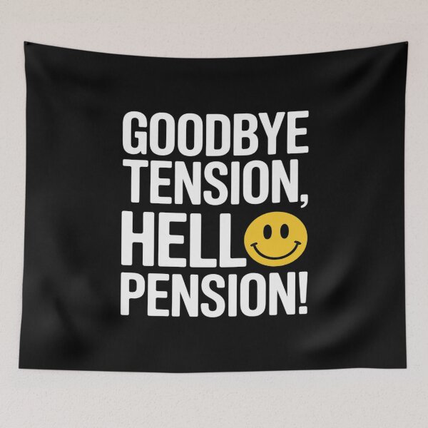 Item preview, Funny Goodbye tension, hello pension, Retirement designed and sold by countntenov.