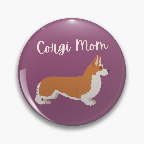 Item preview, Cute Cartoon Standing Fawn Corgi Mom Bold Purple designed and sold by ZoesPlace.