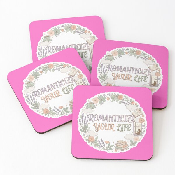 Item preview, Romanticize Your Life Aesthetic Sticker - Self Care Quote Mindfulness TikTok Trend Gift designed and sold by RealVibeVault.