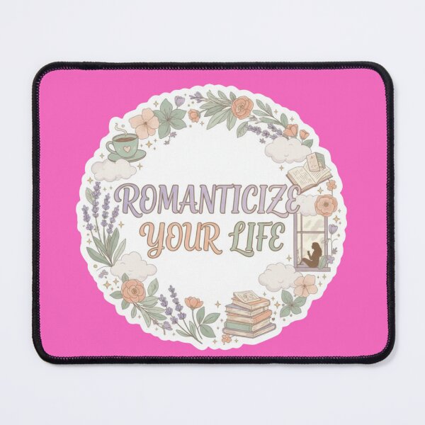 Item preview, Romanticize Your Life Aesthetic Sticker - Self Care Quote Mindfulness TikTok Trend Gift designed and sold by RealVibeVault.