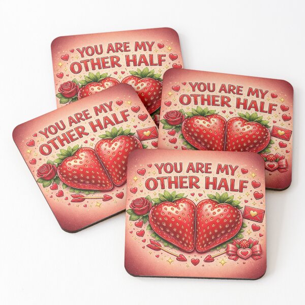 Item preview, You Are My Other Half Strawberry Heart designed and sold by MORELL Design.