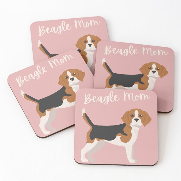 Item preview, Cute Cartoon Standing Beagle Mom Bold Pink designed and sold by ZoesPlace.