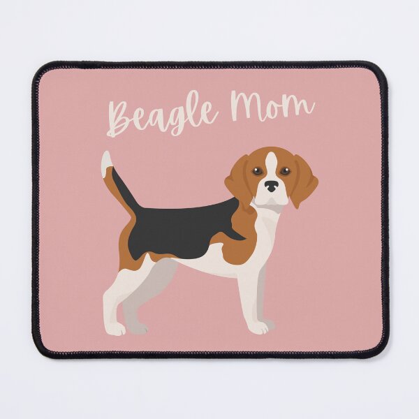 Item preview, Cute Cartoon Standing Beagle Mom Bold Pink designed and sold by ZoesPlace.