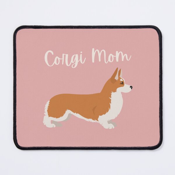 Item preview, Cute Cartoon Standing Fawn Corgi Mom Bold Pink designed and sold by ZoesPlace.