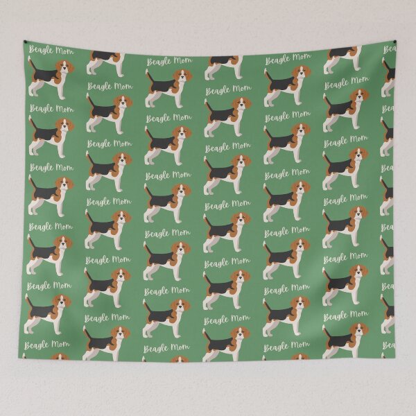 Item preview, Cute Cartoon Standing Beagle Mom Bold Green  designed and sold by ZoesPlace.