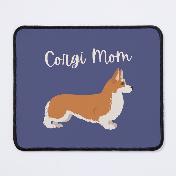 Item preview, Cute Cartoon Standing Fawn Corgi Mom Bold Blue designed and sold by ZoesPlace.