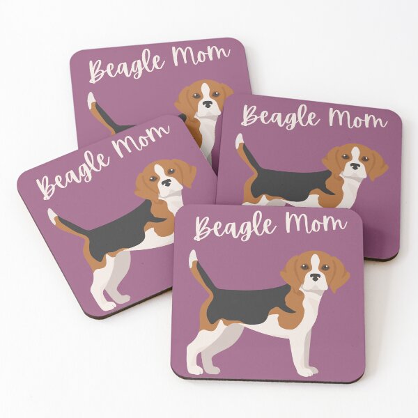 Item preview, Cute Cartoon Standing Beagle Mom Bold Purple designed and sold by ZoesPlace.