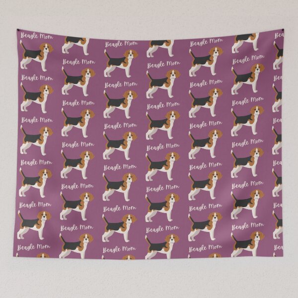 Item preview, Cute Cartoon Standing Beagle Mom Bold Purple designed and sold by ZoesPlace.