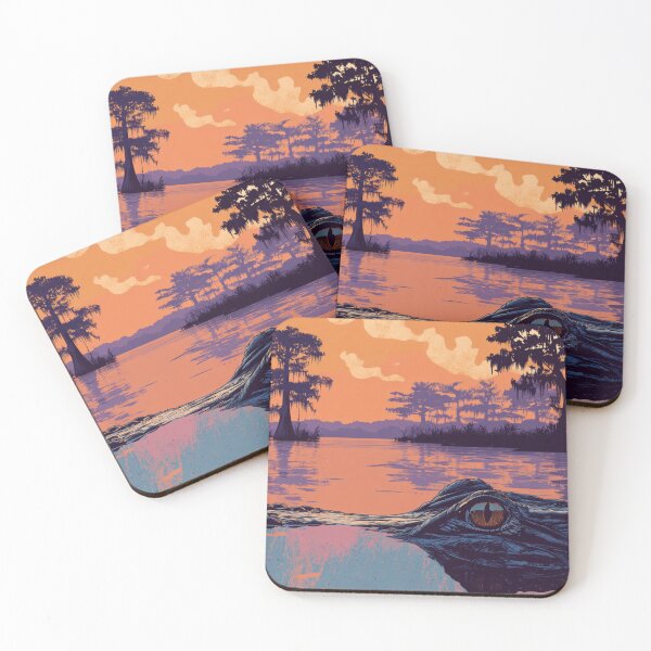 Item preview, Retro Sunset Swamp designed and sold by Cosmic Cactus.