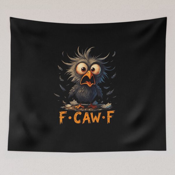 Item preview, F-Caw-F Black Crow Black Bird Funny Crow F-Caw-F Men Women designed and sold by Juansustait.