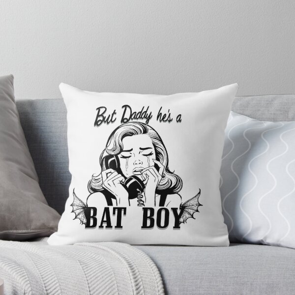 Item preview, But daddy he’s a bat boy - Comic Print Black designed and sold by PollysProjects.
