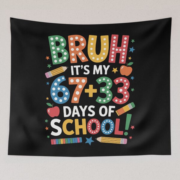 Item preview, Bruh Its My 67 33 Days of School Funny Boys Kids 100th Day designed and sold by JonathalIngham.