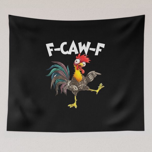 Item preview, Funny F-Awk-F Chicken F-Caw-F Rooster Pun Retro designed and sold by Juansustait.