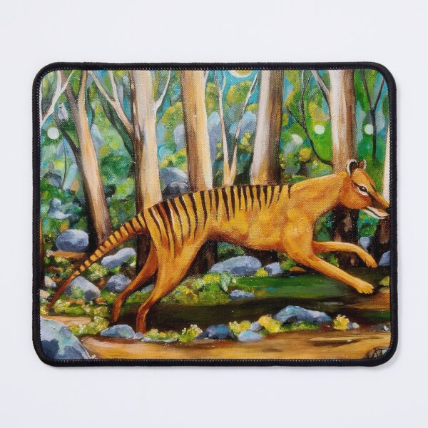 Item preview, Thylacine running under the Moon designed and sold by DreadedRaven.