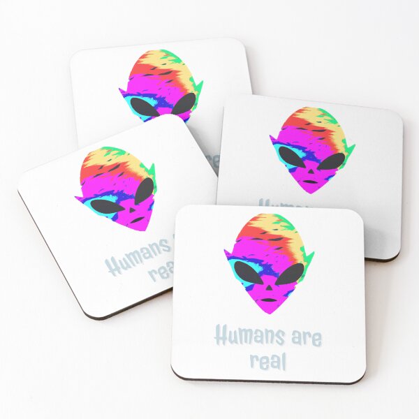 Item preview, Humans Are Real – Rainbow Alien Pride Holographic  designed and sold by Alien51_Playground.