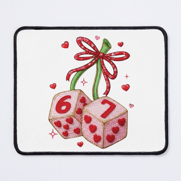 Item preview, Yarn Faux Knit 6 7 Valentine, Cupid Love, Be Mine designed and sold by vintagearttee.
