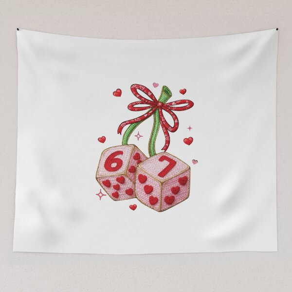 Item preview, Yarn Faux Knit 6 7 Valentine, Cupid Love, Be Mine designed and sold by vintagearttee.