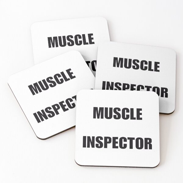 Item preview, Muscle Inspector (Black Text) designed and sold by BLAAAAASK.