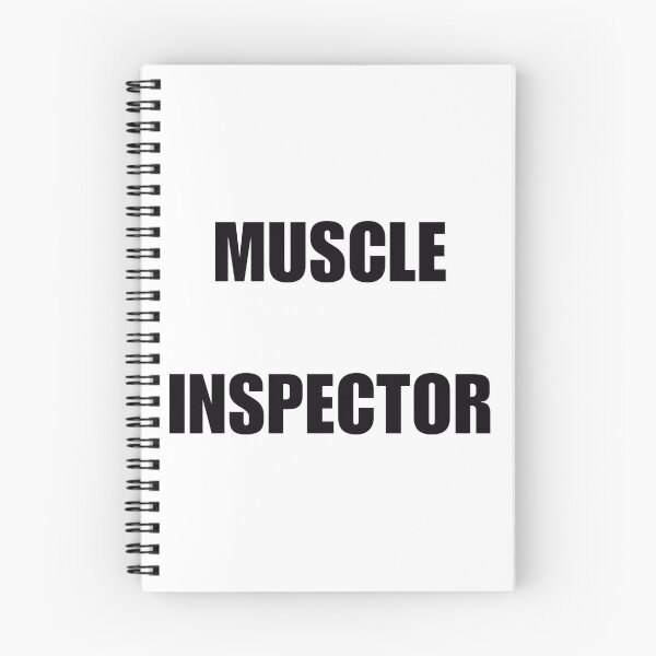 Item preview, Muscle Inspector (Black Text) designed and sold by BLAAAAASK.