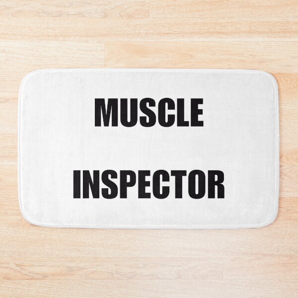 Item preview, Muscle Inspector (Black Text) designed and sold by BLAAAAASK.