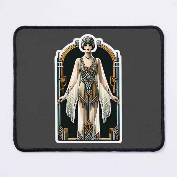 Item preview, Art Deco Flapper Pinup Roaring Twenties Glamour Print designed and sold by PinUpPizzazz.