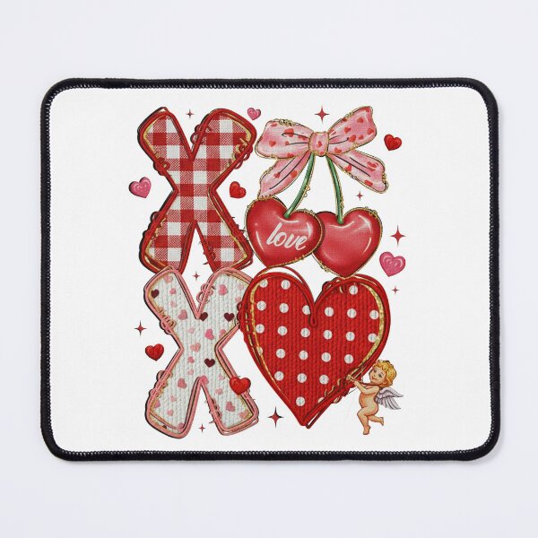 Item preview, Yarn Faux Knit Xoxo Valentine, Cupid Love, Be Mine designed and sold by vintagearttee.