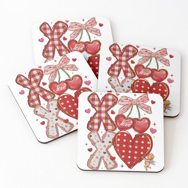 Item preview, Yarn Faux Knit Xoxo Valentine, Cupid Love, Be Mine designed and sold by vintagearttee.
