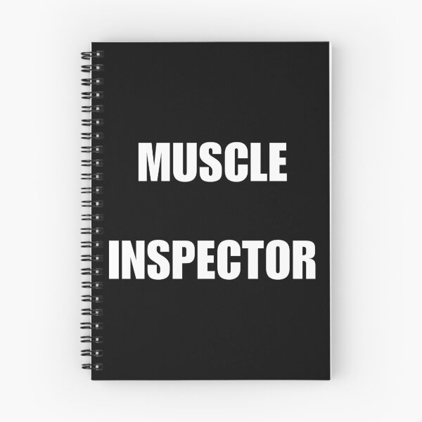 Item preview, Muscle Inspector (White Text) designed and sold by BLAAAAASK.