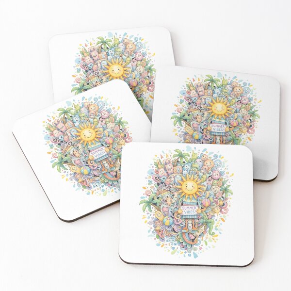Item preview, Summer Vibes Cute Fantasy Illustration designed and sold by Art Lab Society.